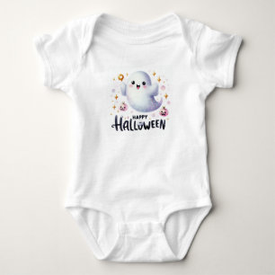 Body Para Bebé Fantasma feliz de Halloween