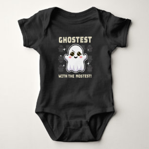 Body Para Bebé Fantasma Kawaii Ghost Halloween Baby. Bodysuit