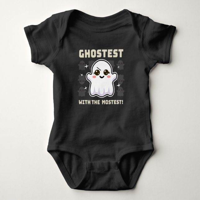 Body Para Bebé Fantasma Kawaii Ghost Halloween Baby. Bodysuit (Anverso)
