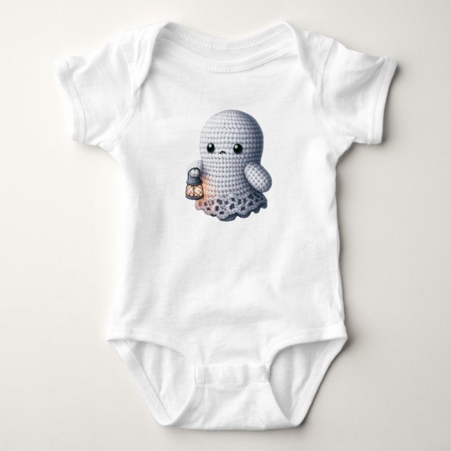 Body Para Bebé Fantasma Lindo de Cosecha de Otoño (Anverso)