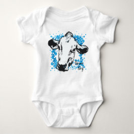 Body Para Bebé Farm Boy Blue Cow Baby Bodysuit