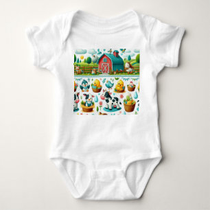 Body Para Bebé Farm Friends Baby Bodysuit