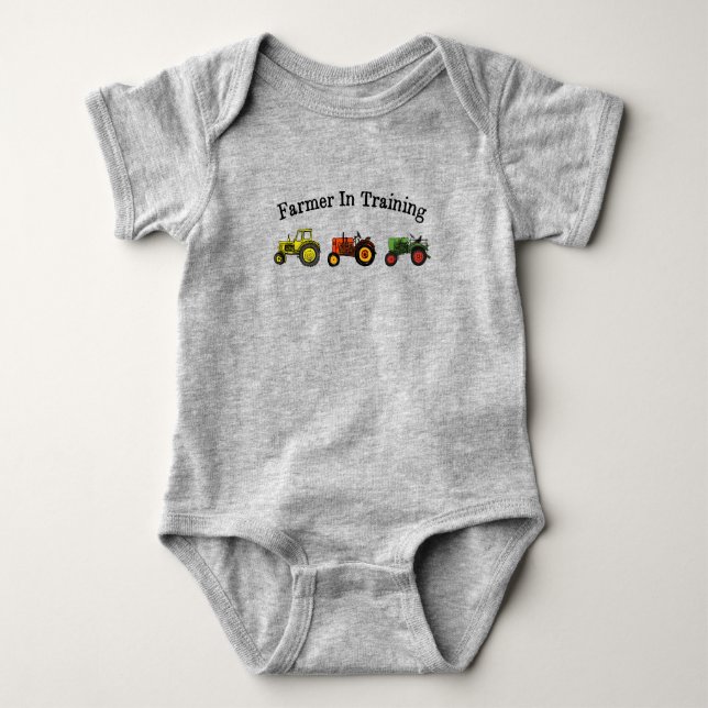 Body Para Bebé Farmer In Training Baby Bodysuit (Anverso)