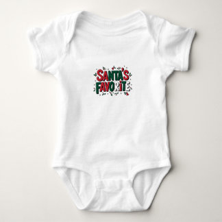 Body Para Bebé Favorito de Santa María - Navidades festivos traje