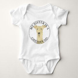 Body Para Bebé Fawn Greyhound Big Sister