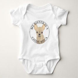 Body Para Bebé Fawn Tan Cream Chihuahua Dog Big Sister