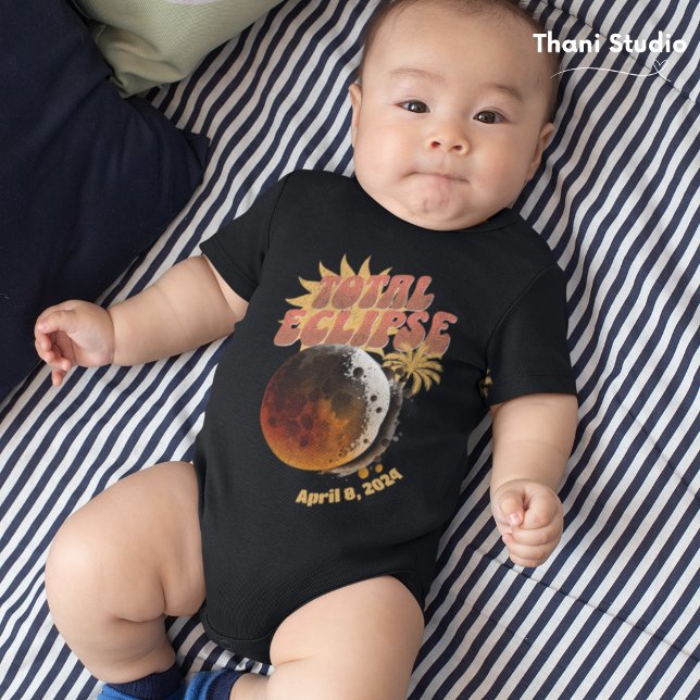 Body Para Bebé Fecha de personalizable Eclipse total 90 de la ven (Subido por el creador)