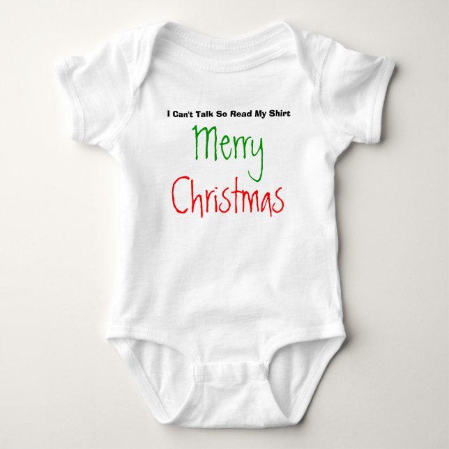 Body Para Bebé Felices Navidad (Anverso)