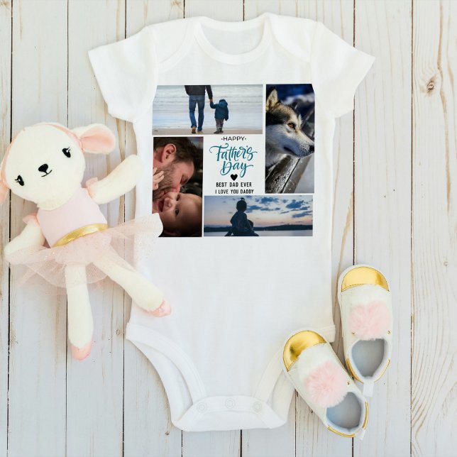 Body Para Bebé Felices nombres personalizados de Collage de fotos (Subido por el creador)