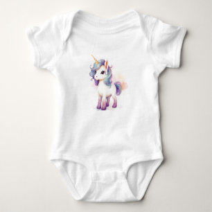 Body Para Bebé Felicidad Hermoso Unicornio Majestuoso 