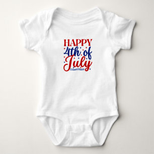 Body Para Bebé Feliz 4 De Julio