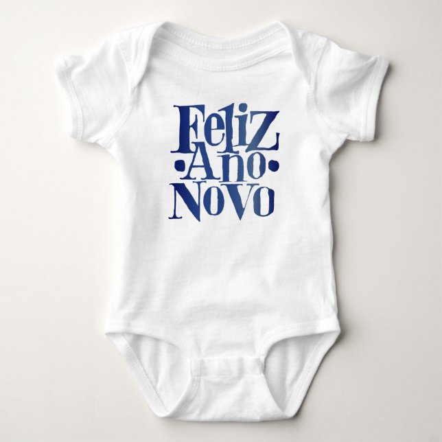 Body Para Bebé Feliz Año Nuevo (Anverso)