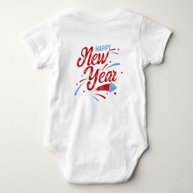 Body Para Bebé Feliz Año Nuevo 2 (Reverso)