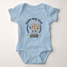 Feliz Año Nuevo Amigo Baby Boy Bodysuit Regalo