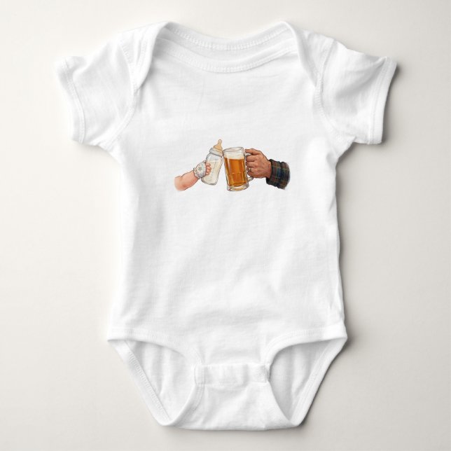 Body Para Bebé Feliz bebe ropa (Anverso)