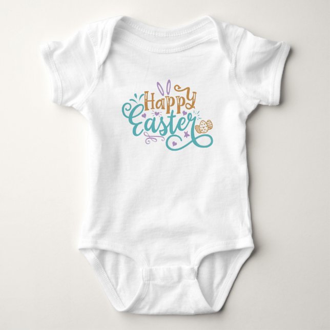 Body Para Bebé Feliz Bodysuit de Pascua (Anverso)