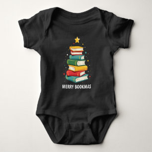 Body Para Bebé Feliz Bookmas - Pila de Libros Festivos para Amant
