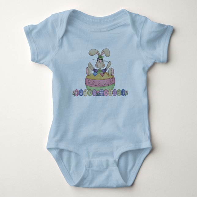 Body Para Bebé Feliz Conejo de Pascua (Anverso)
