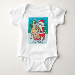 Body Para Bebé Feliz Crostmas, Santa Claus