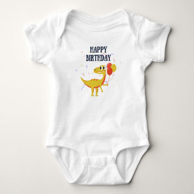Body Para Bebé Feliz cumpleaños  (Anverso)