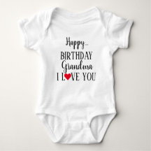 Feliz cumpleaños, abuela, te amo, Baby Bodysuit