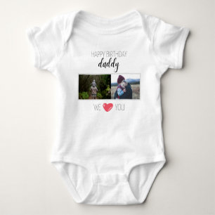 BODY PARA BEBÉ FELIZ CUMPLEAÑOS DADDY BABY BODYSUIT PERSONALIZADO