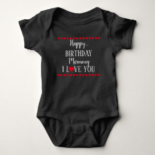 Body Para Bebé Feliz cumpleaños mamá te amo bebé traje de bodyday