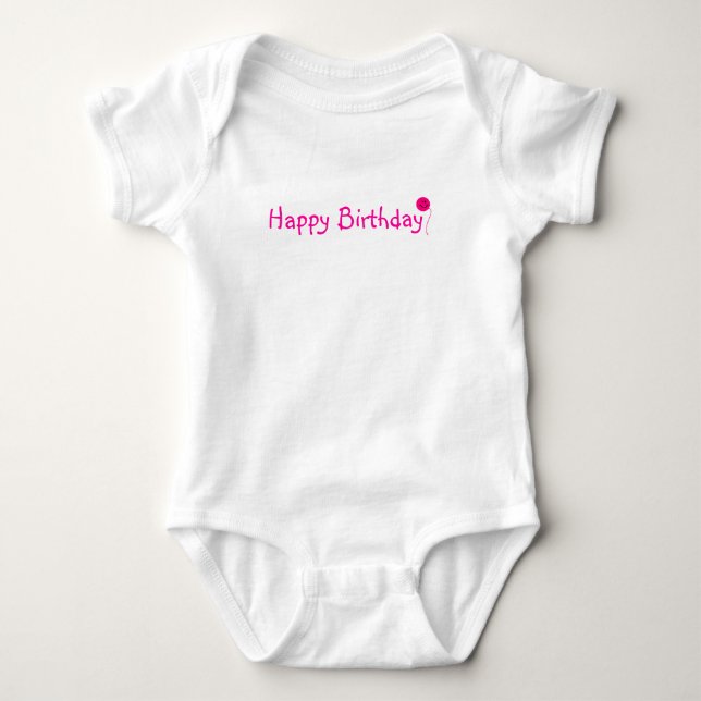 Body Para Bebé ¡Feliz cumpleaños! - onsie (Anverso)