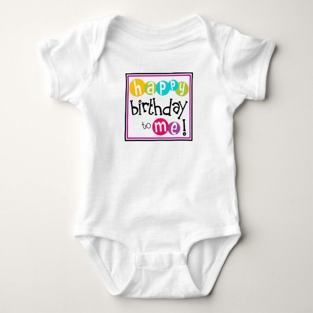 Body Para Bebé Feliz Cumpleaños Para Me-52546 (Anverso)