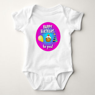 Body Para Bebé Feliz Cumpleaños Para Usted - Tipografía