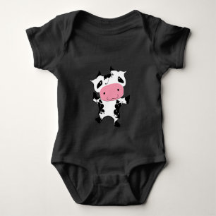 Body Para Bebé Feliz Dancin' Cute Kawaii Cow -