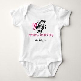 Body Para Bebé Feliz Día de la Madre Nombre Personalizado Cute Mo