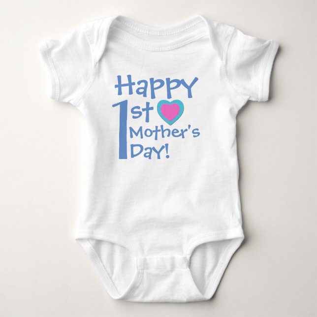 Body Para Bebé Feliz Día de la Madre, traje de bebé (Anverso)