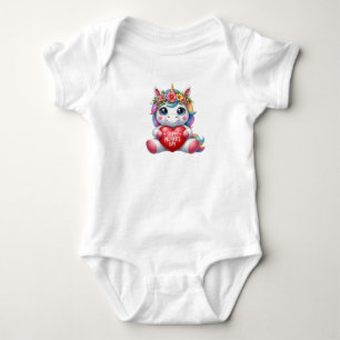 Body Para Bebé Feliz Día de la Madre Unicornio