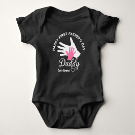Body Para Bebé Feliz Día de los Primeros Padres Personalizados po