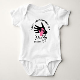 Body Para Bebé Feliz Día de los Primeros Padres Personalizados po