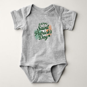 Body Para Bebé Feliz día de San Patricio vintage