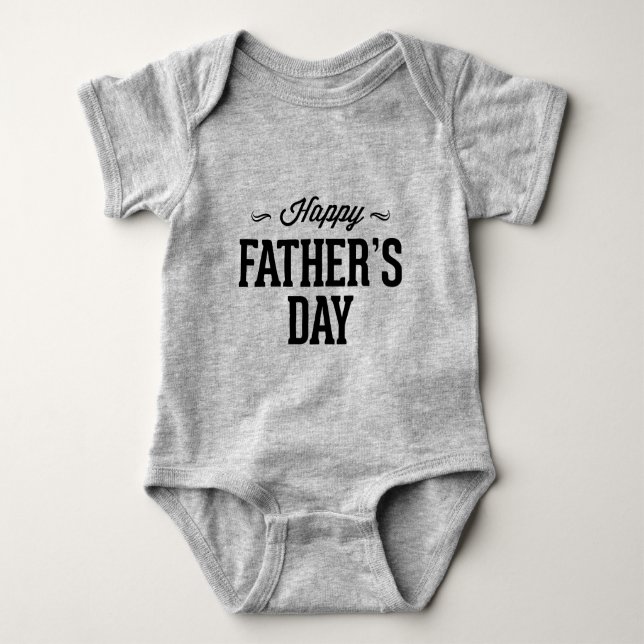 Body Para Bebé Feliz Día del Padre (Anverso)