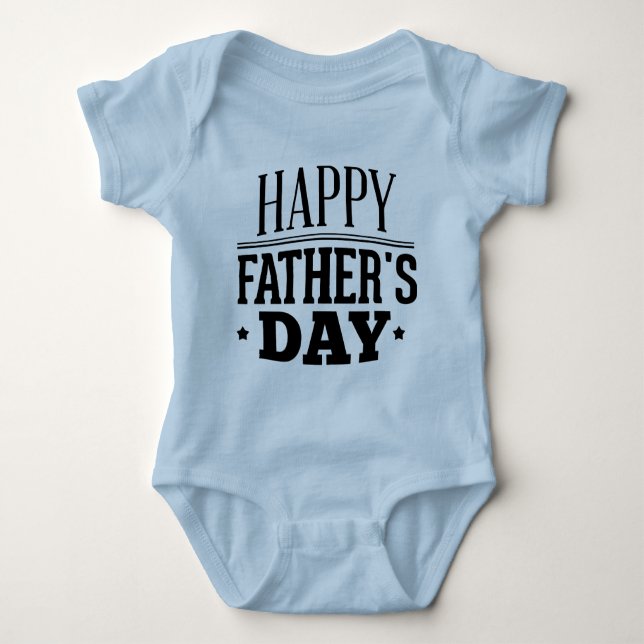 Body Para Bebé Feliz Día del Padre (Anverso)