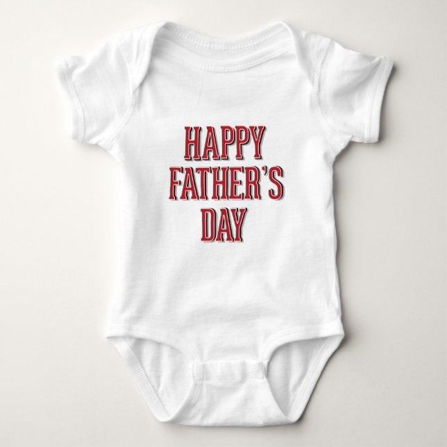 Body Para Bebé Feliz Día del Padre (Anverso)