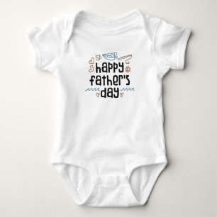 Body Para Bebé Feliz Día del Padre Baby Bodysuit