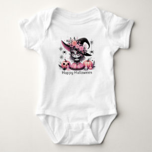 Body Para Bebé Feliz Halloween Cute Baby Sugar Skull