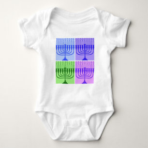 Body Para Bebé Feliz Hanukkah Menorah