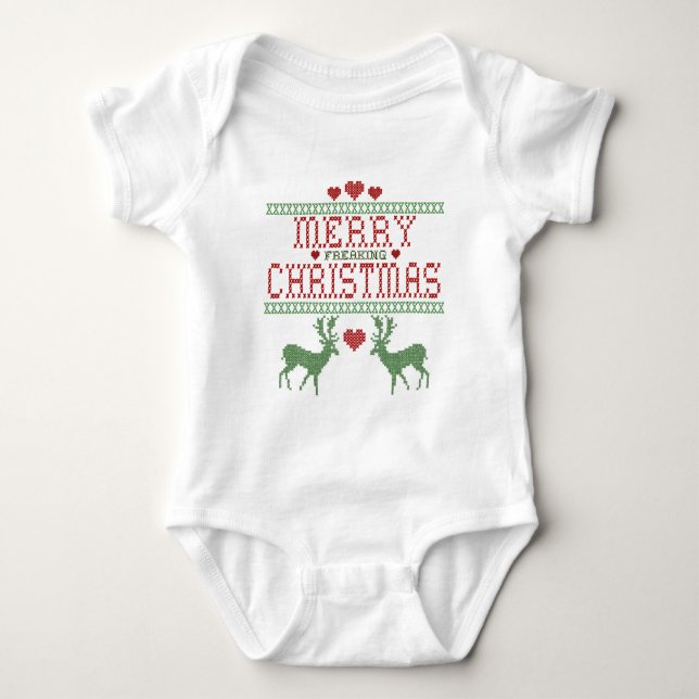 Body Para Bebé Feliz Navidad (Anverso)