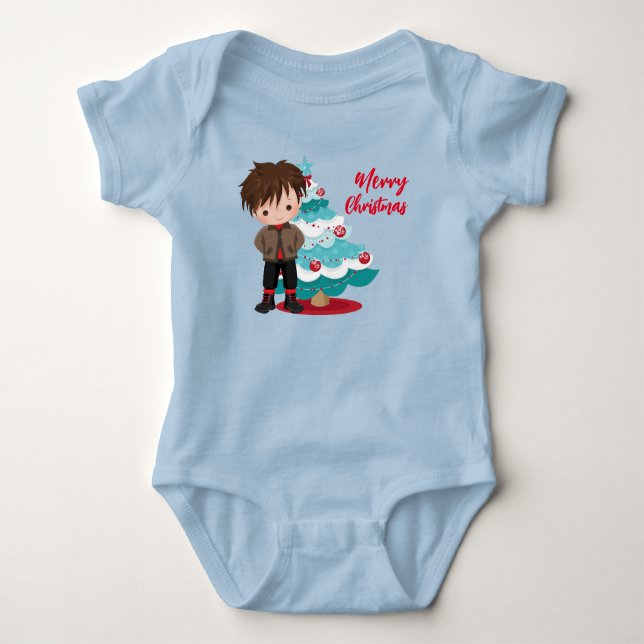 Body Para Bebé Feliz Navidad Baby Bodysuit (Anverso)