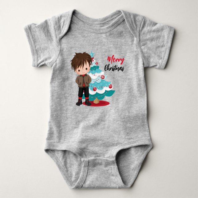 Body Para Bebé Feliz Navidad Baby Bodysuit (Anverso)
