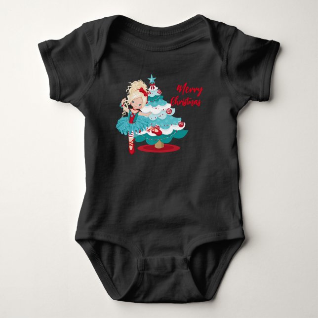 Body Para Bebé Feliz Navidad Baby Bodysuit (Anverso)
