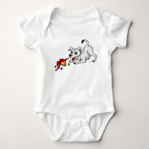 Body Para Bebé ¡Feliz Navidad! Cachorro con Campana y Bola
