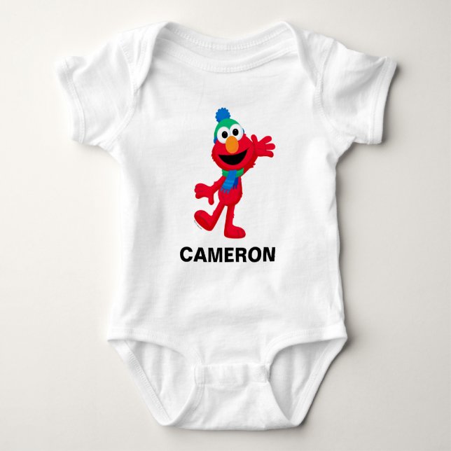 Body Para Bebé Feliz Navidad de Elmo (Anverso)