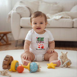 Body Para Bebé Feliz Navidad de Santa - Bodysuit Personalizado